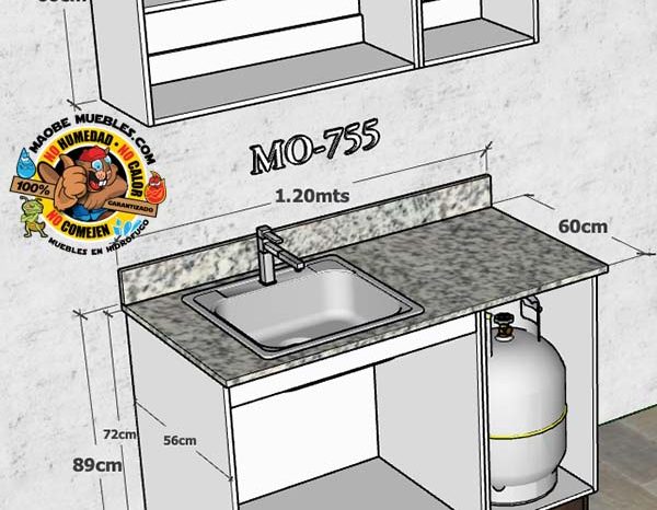 
								Cocina con granito – Código MO-755 full									